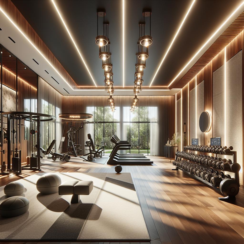 Top High-End Home Gym Lighting Solutions